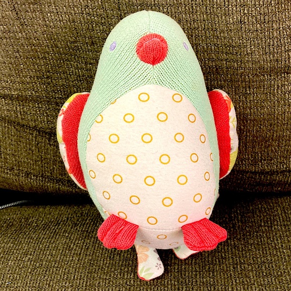 Baby Aspen Mint and Pink Bird penguin Plush Toy 100% cotton - Picture 1 of 8